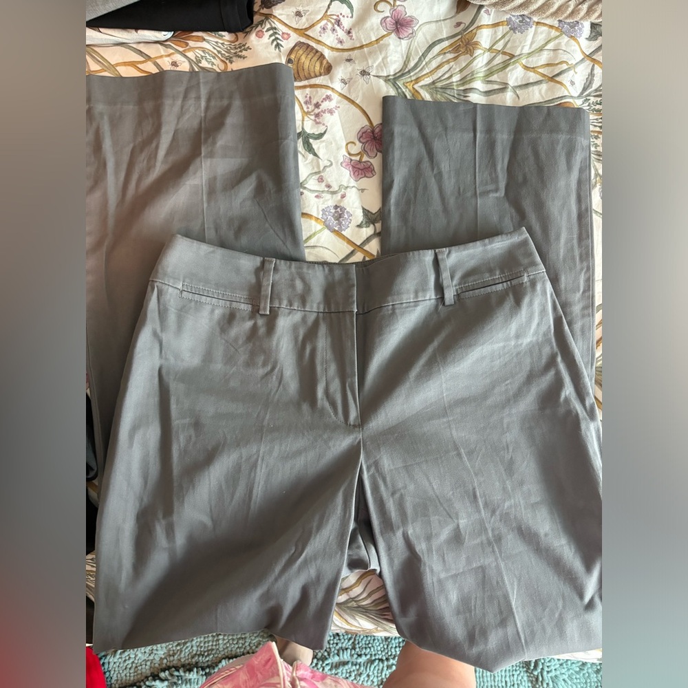 LOFT Gray Trousers Classic Fit